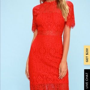 Red Lace Dress